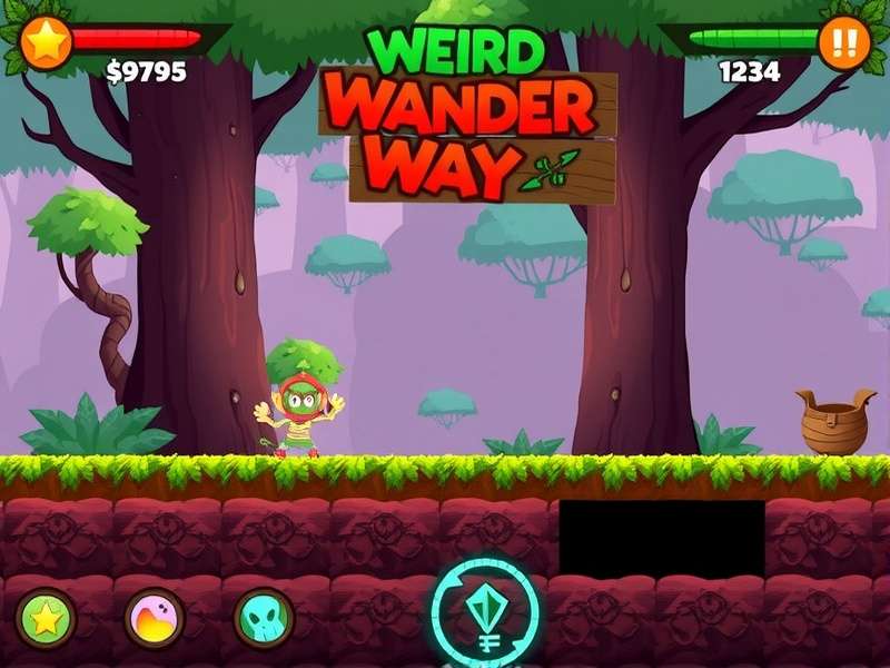 Weird Wander Way Gameplay Screenshot